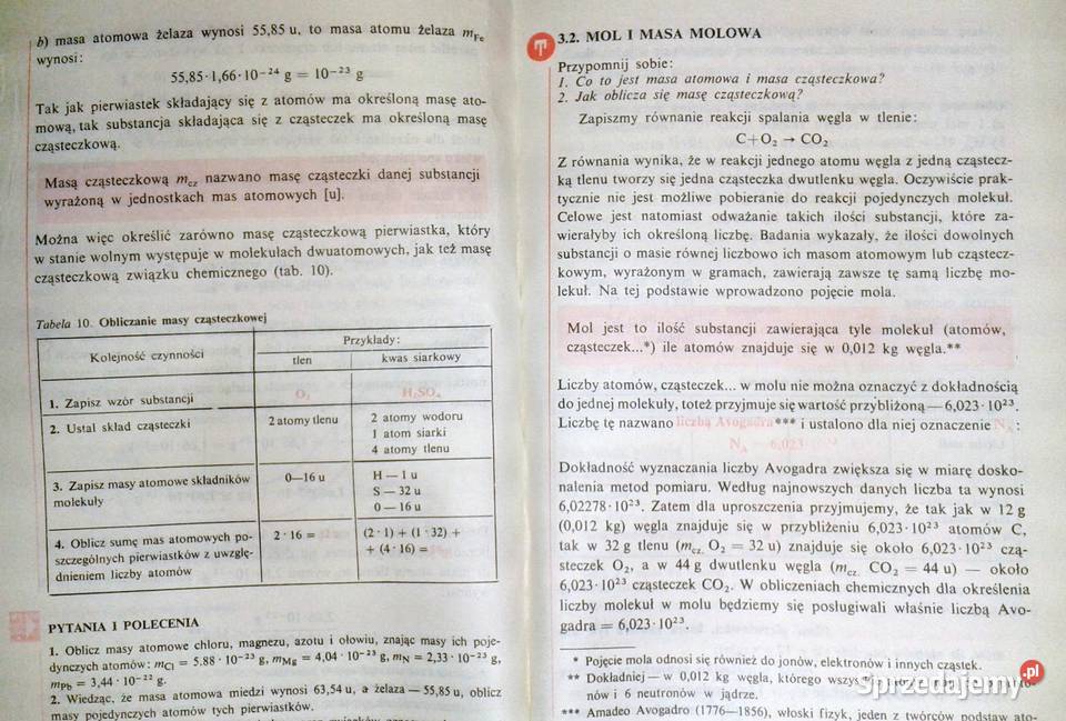 Chemia kl I i II techników Elżbieta Matusewicz sprzedam