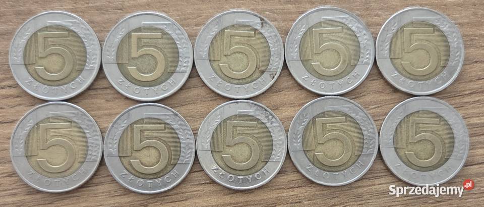 Monety 5 10 z 2008 roku niski nakład rzadkość Białystok