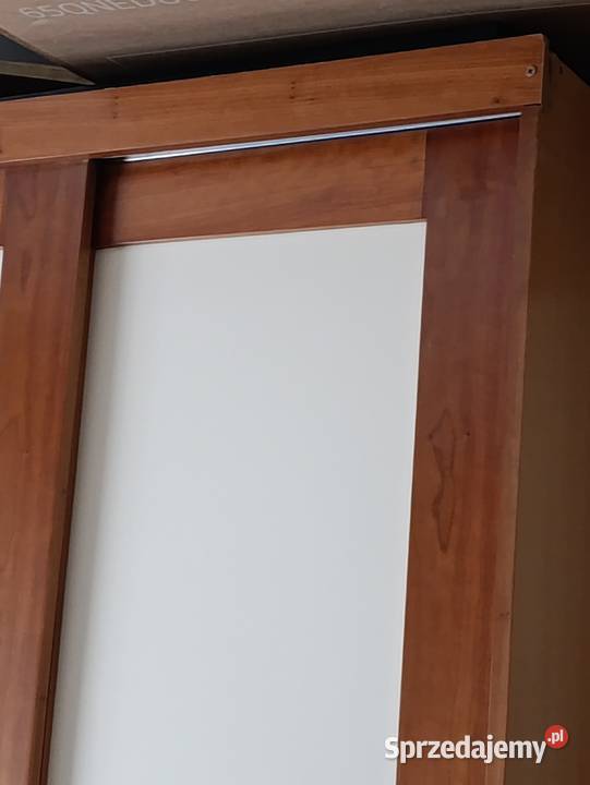 szafa przesuwna z szafką regałem zamykanym Poznań
