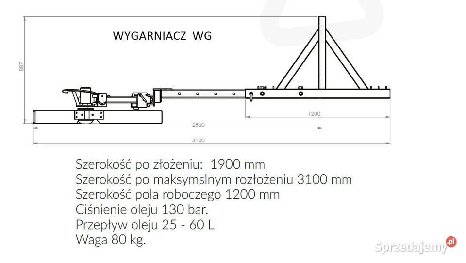 Odgarniacz gałęzi WG wymiatarka wymiatacz Gdańsk