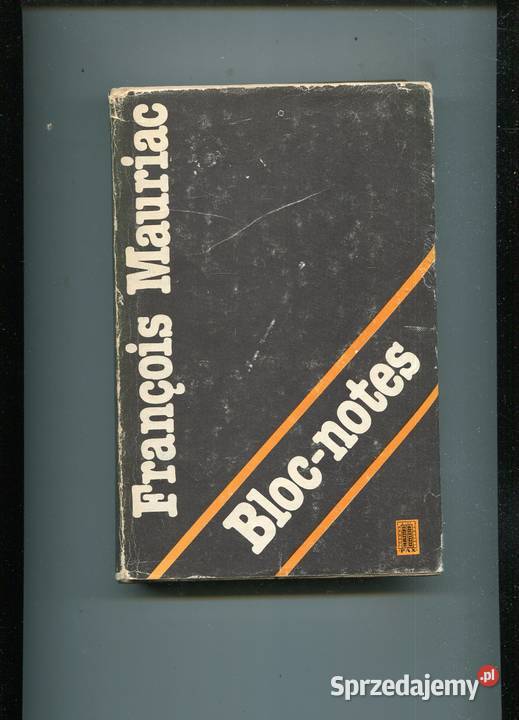 Bloc notes Notatnik z lat 19531970 Francois