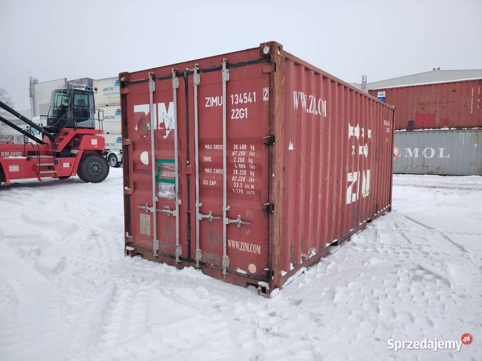 Kontener morski 20 DV 6 metrowy Pewny Kontener Magazynowanie