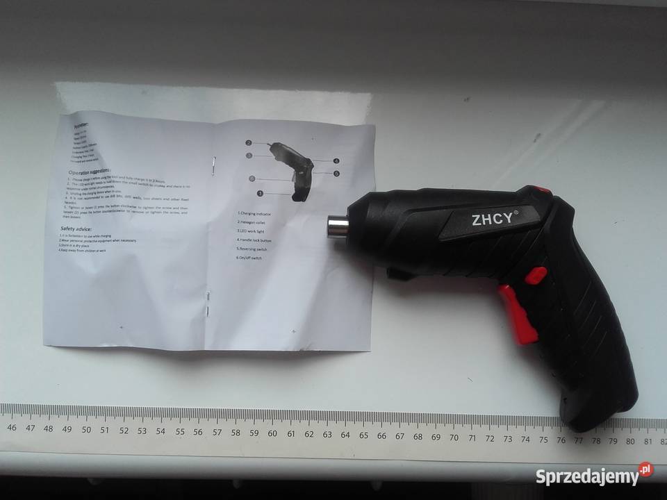 Wkrętak akumulatorowy 42V ZHCY w walizce z Bydgoszcz
