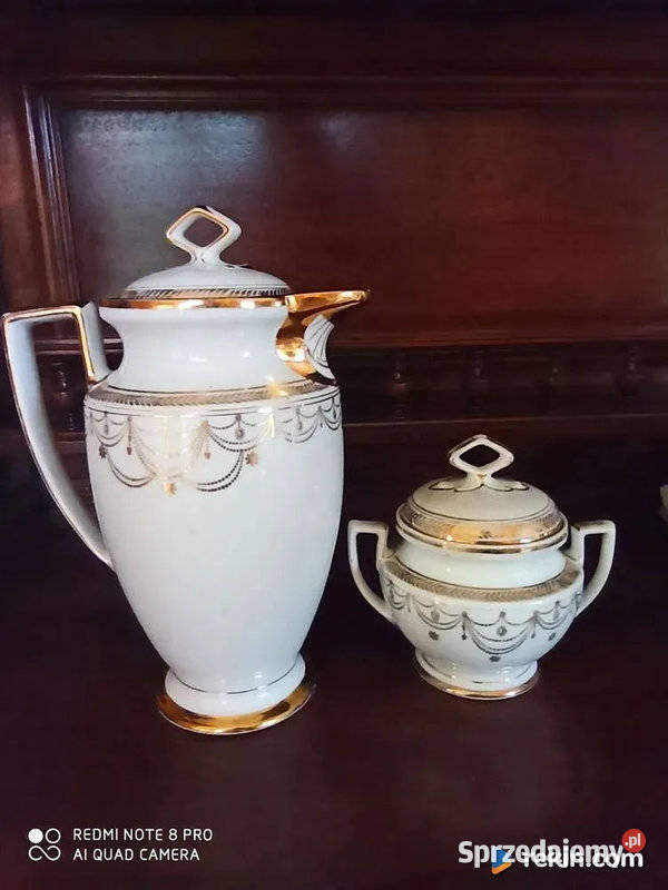 Dzbanek i cukiernica M Z Austria Moritz Zdekauer Porcelana i szkło Gdańsk