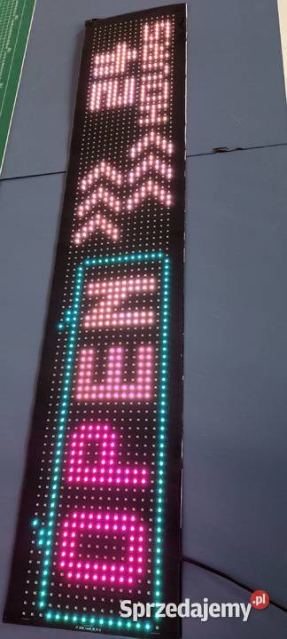 LED taśma napisy oczy kolorowe Zawiercie