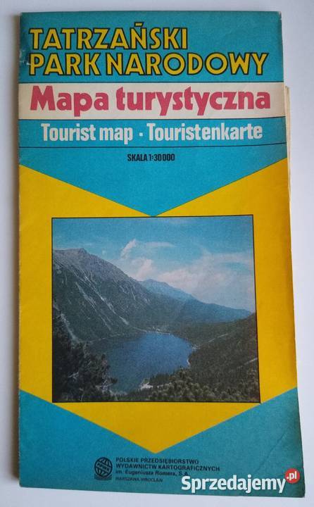 Mapa Tatrzański Park Narodowy Katal 3002823 Gdańsk