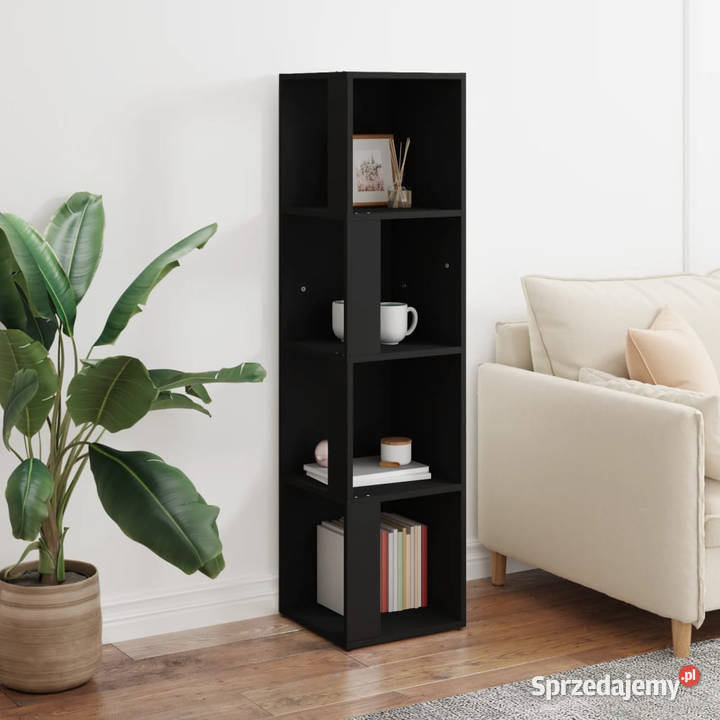 Szafka narożna czarna 33x33x132 materiał Pozostałe Warszawa
