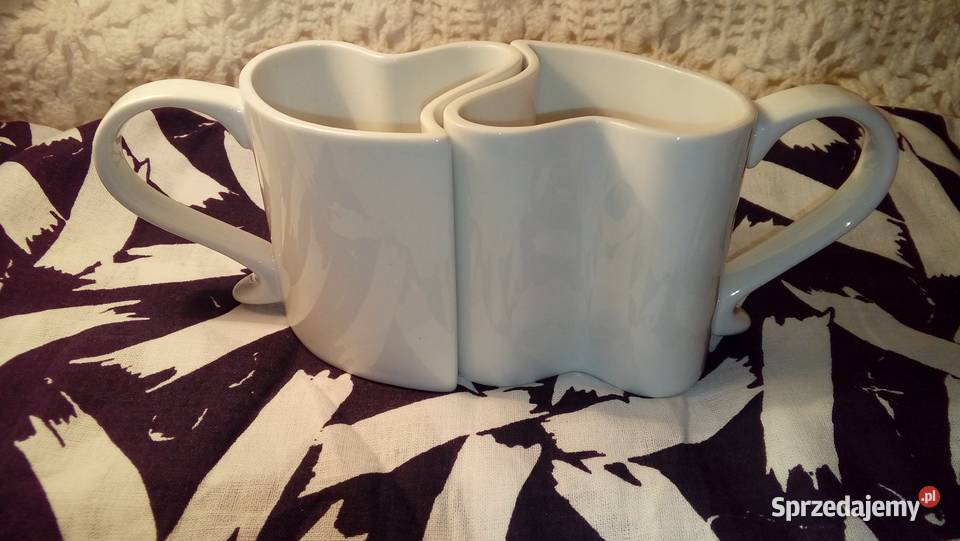 Zakochane kubeczki w kształcie serc Warszawa sprzedam