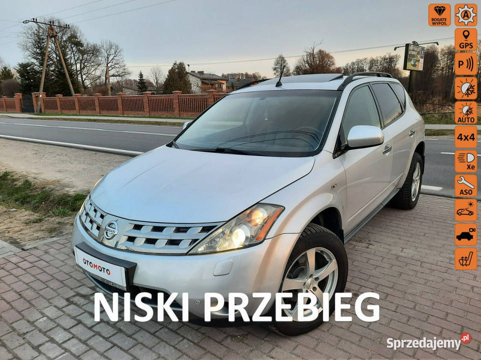Nissan Murano EU 4X4 FULL 2 Właściciel srebrny Żyrardów