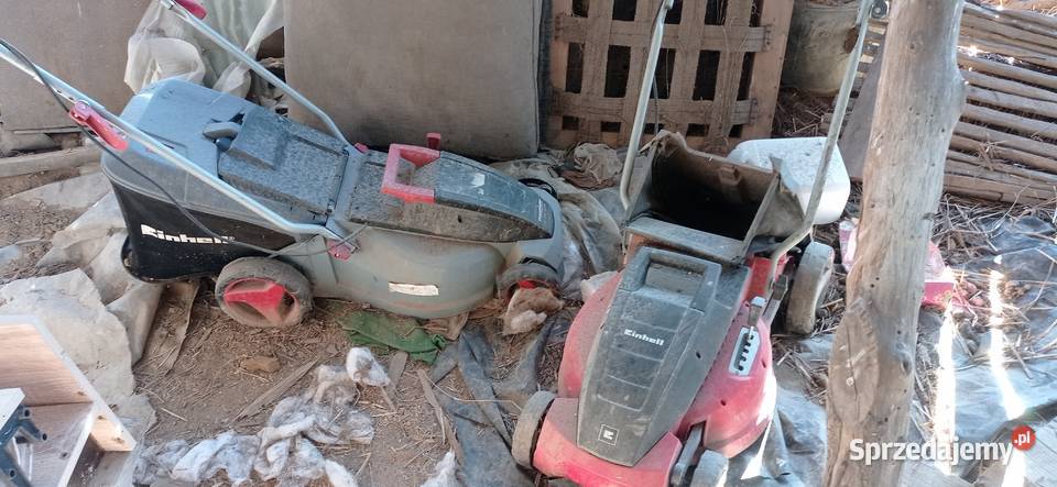 kosiarki elektryczne Einhell x2 uszkodzone na lubelskie Nieledew sprzedam