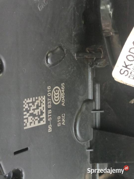 ZAMEK DRZWI PRAWY PRZÓD EUROPA 5TB837016 Skoda Karoseria sprzedam