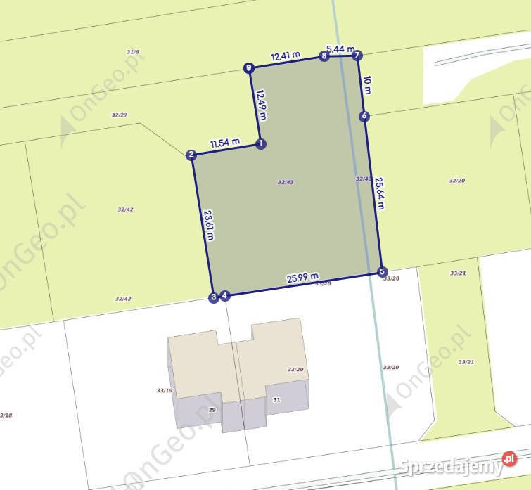 WarszawaBiałołęka Olesin działka 1500 m2 Warszawa