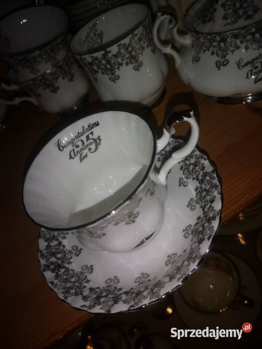 Filiżanka Srebrne wesele Royal Albert Porcelana i szkło pomorskie Gdańsk sprzedam