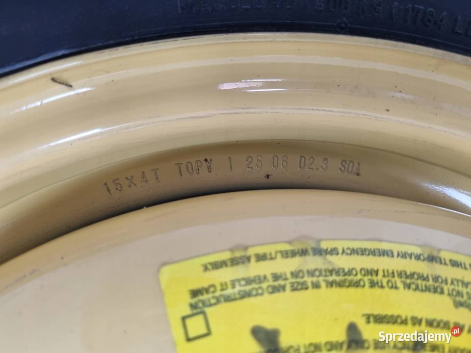 KOŁO DOJAZDOWE Honda FRV dojazdówka 13590 D15 Chełm