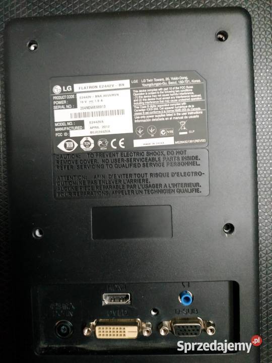 Monitor 24LG FLATRON E2442VBN Bytom