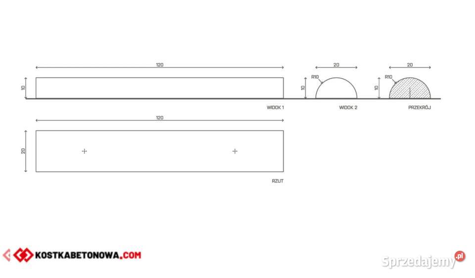 Betonowy Ogranicznik Parkingowy dolnośląskie Wrocław