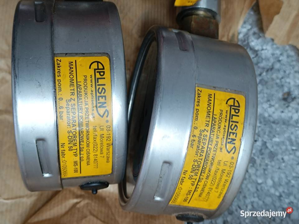 MANOMETR PRZEMYSŁOWY APLISENS 06 bar glicerynowy Krzepice