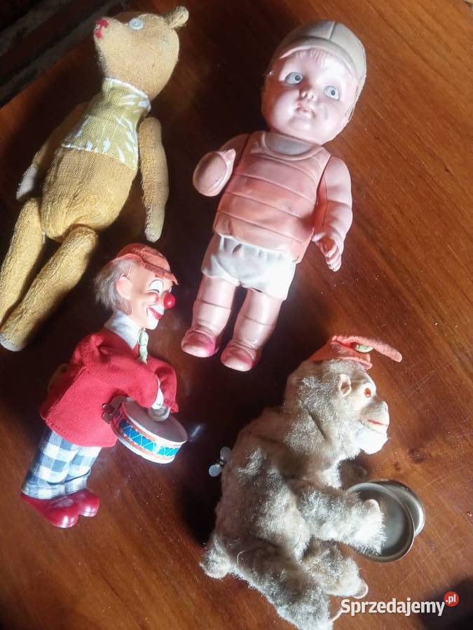 Stara zabawka kolekcjonerska Clown Małpka Bobas Grójec