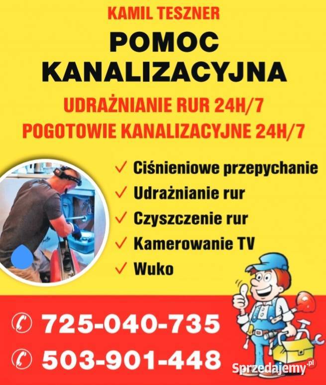 Udrażnianie Rur Kanalizacij Przegląd Kamerą Łomianki