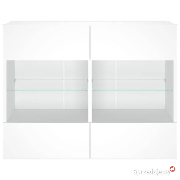 Ścienna szafka TV z LED biała 785x30x605 Warszawa
