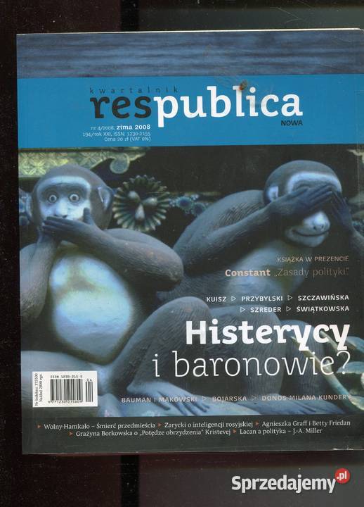 Nowa Res Publica Rocznik 2008 Komplet 3 zeszyty Szczecin