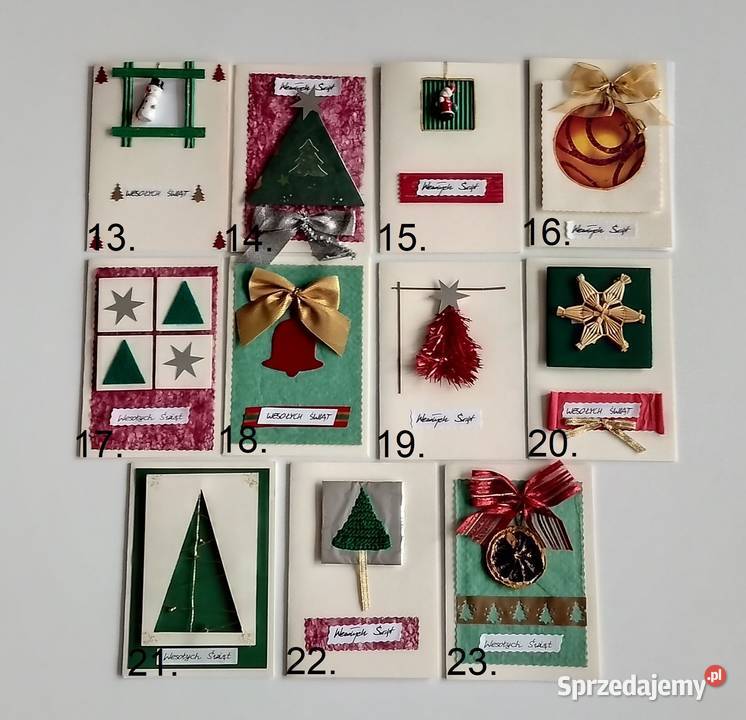 Kartki świąteczne handmade