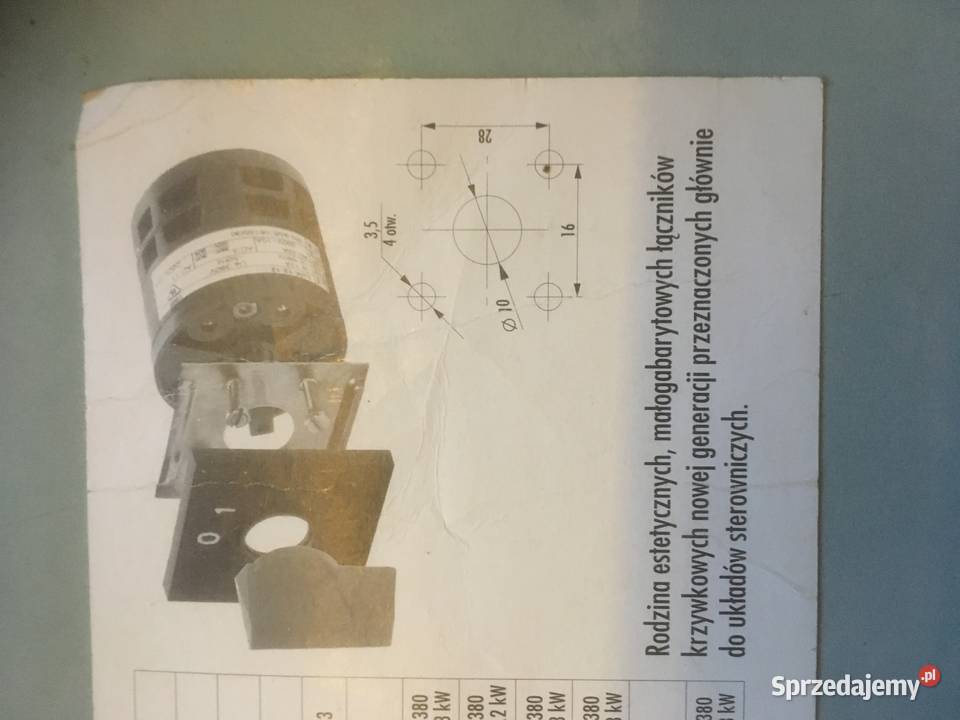 Sprzedam PRZEŁĄCZNIK KRZYWKOWY ŁĄCZNIK SPAMEL