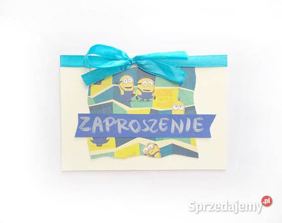 minionki zaproszenie puste bajkowe zaproszenia Kielce