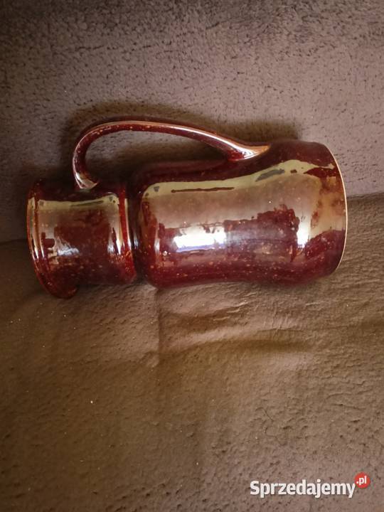 Wazon duży porcelitowy brązowy Kłodzko