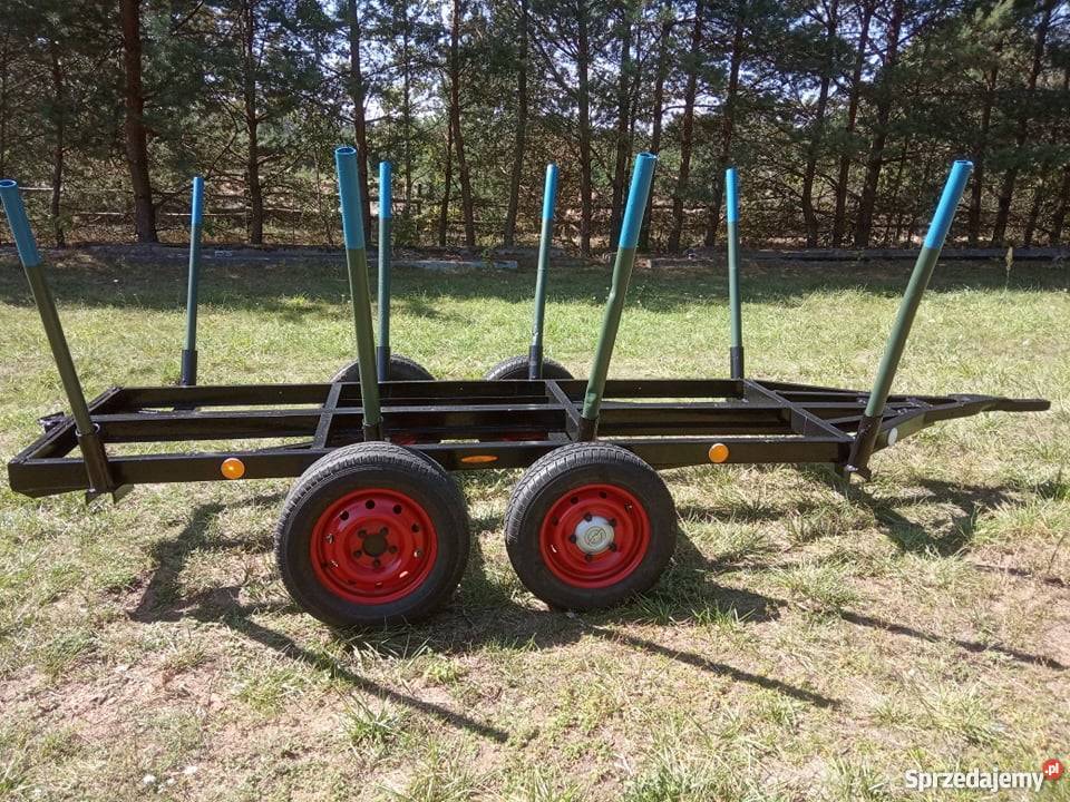 Przyczepa leśna KŁONICOWA do bali dłużycy drewna 6000kg Augustów sprzedam