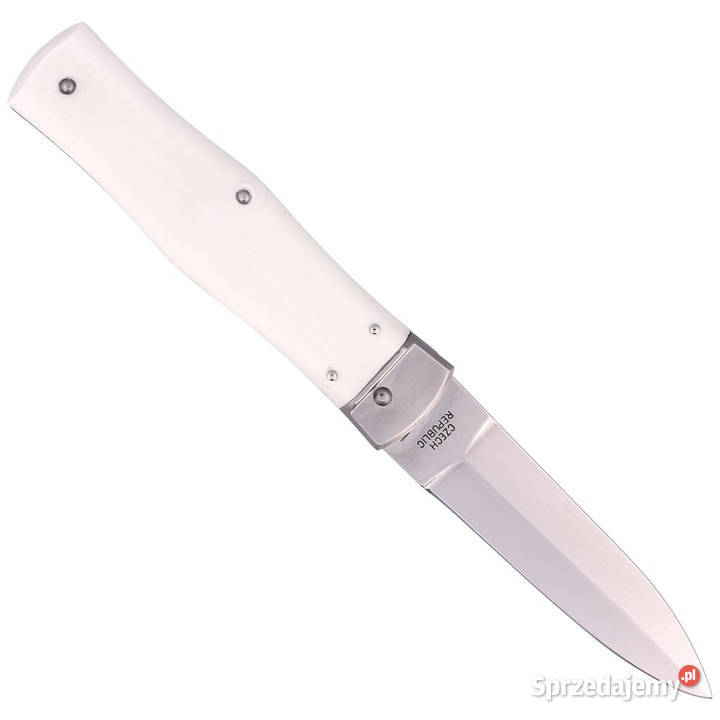 Nóż sprężynowy Mikov Predator White ABS Mirror mazowieckie