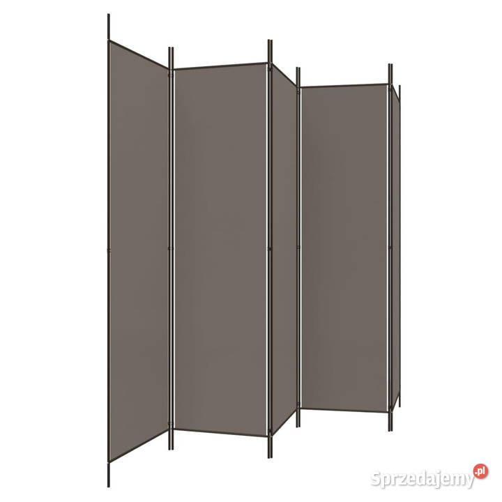 Parawan 5panelowy antracytowy250x220 tkanina Warszawa