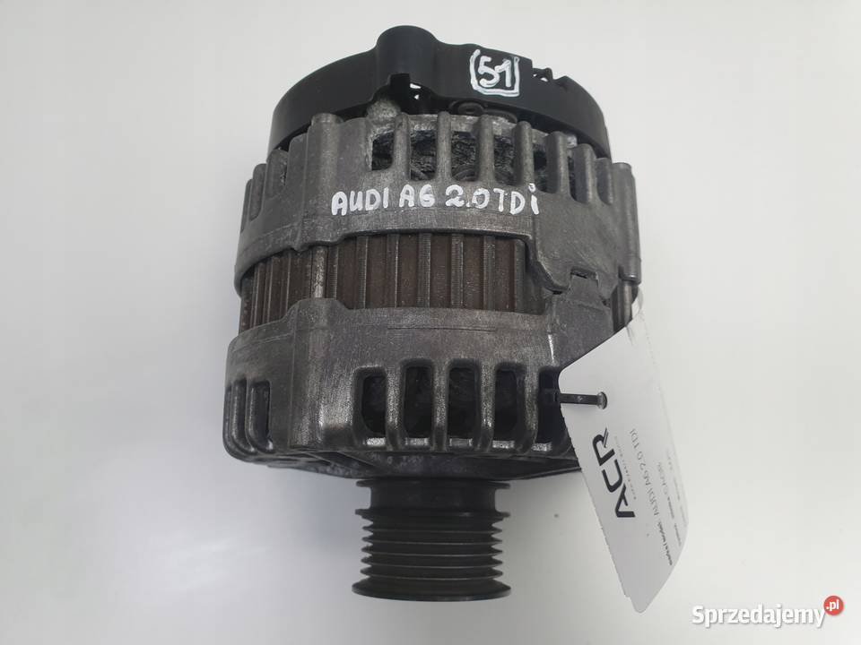 ALTERNATOR Audi A6 C6 20 TDI 180A 03G903016N Rudka