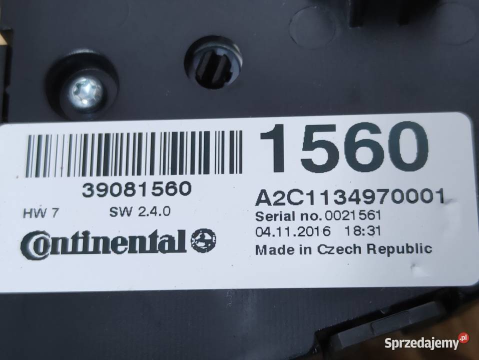 Panel Nawiewu Klimatyzacji Opel Mokka X 39081560