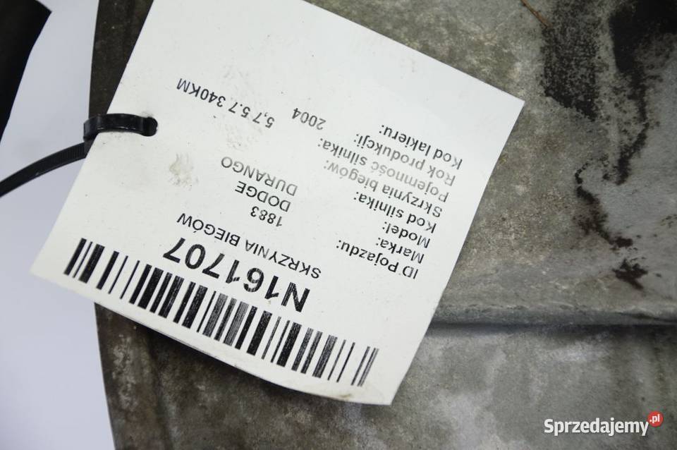 SKRZYNIA BIEGÓW DODGE DURANGO 4F153200 Lipno