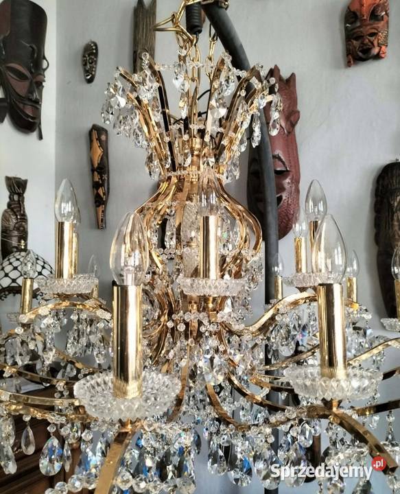 Pałacowy żyrandol kryształowy XXL Lampy wiszące Legnica sprzedam