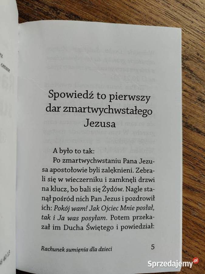 Rachunek sumienia dzieci ks Jan Paszulewicz Kraków sprzedam