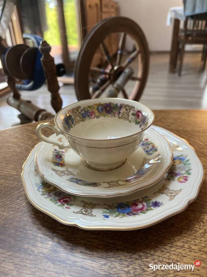 Filiżanka śniadaniowa z talerzykami Rosenthal kujawsko-pomorskie Smarzykowo