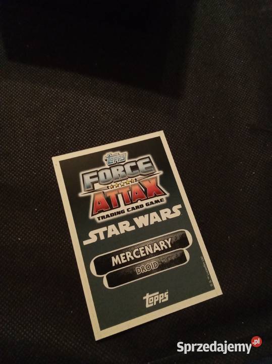 Karta Star wars force attax EV 9D9 mazowieckie Warszawa sprzedam