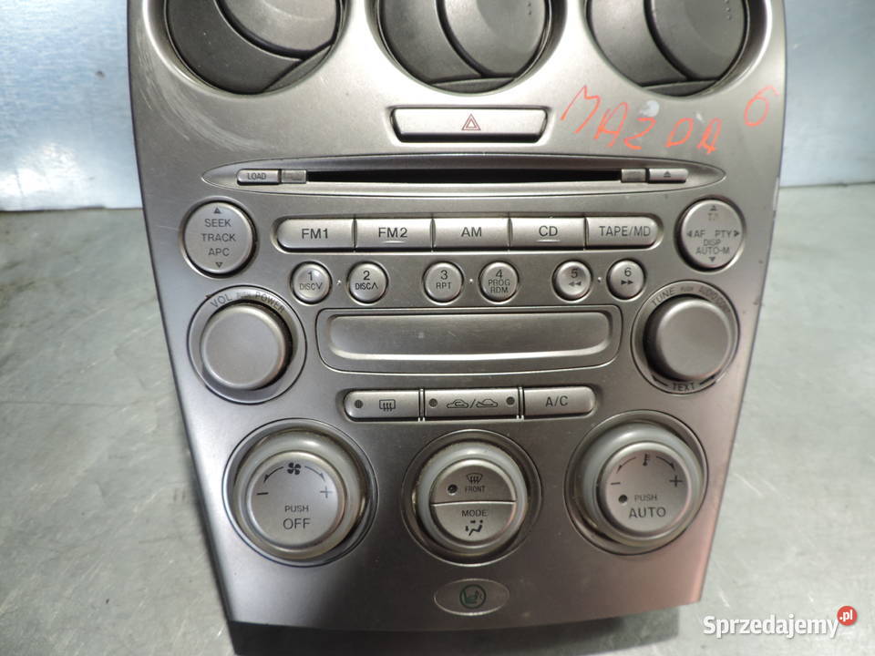 MAZDA 6 PANEL CENTRALNY PANEL KLIMATYZACJI RADIO Nowy Sącz