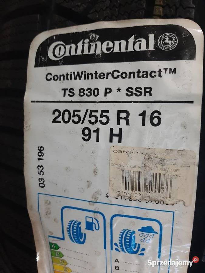 4x Opona NIEUŻYWANA ZIMOWA 20555R16 CONTINENTAL Samochodowe