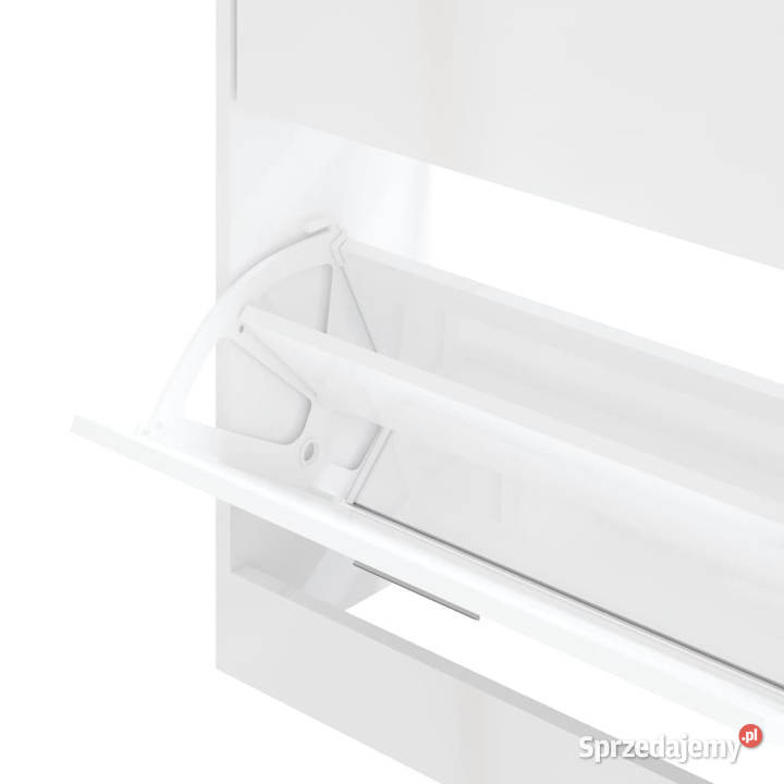 Szafka na buty wysoki połysk biała 63x24x81 mazowieckie Warszawa