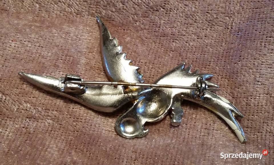 Stara angielska broszka papuga Ochojno sprzedam