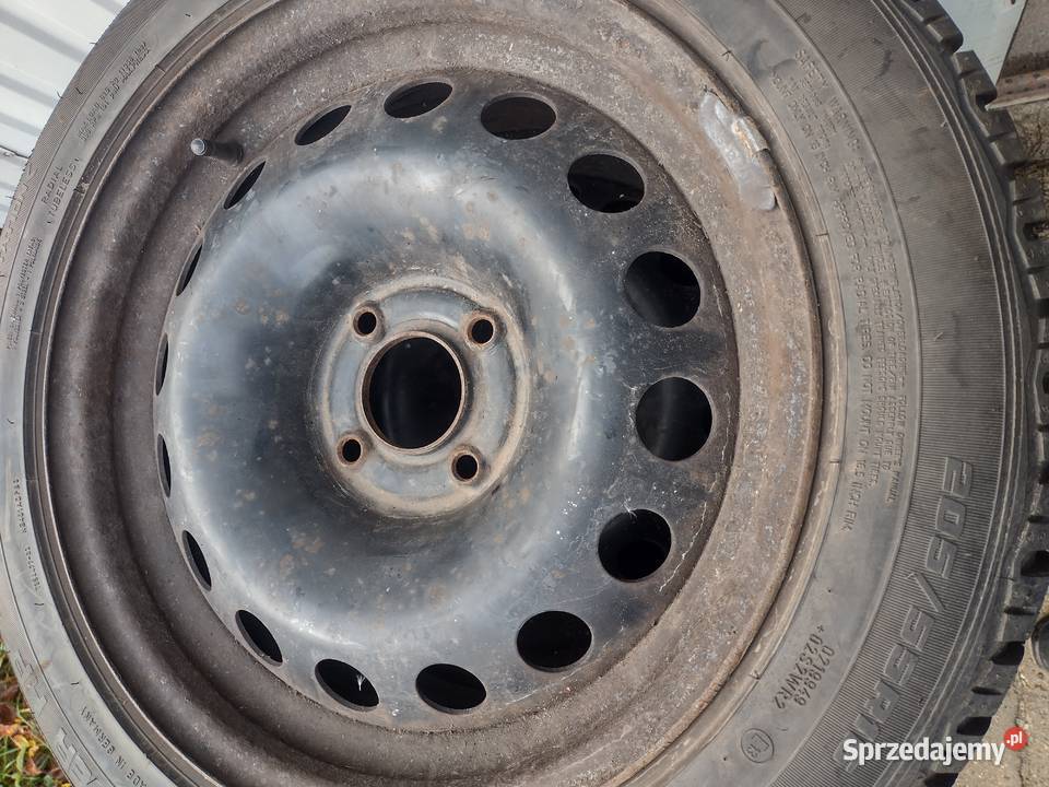 Opony zimowe na felgach stalowych Citroen Aleksandrów Łódzki