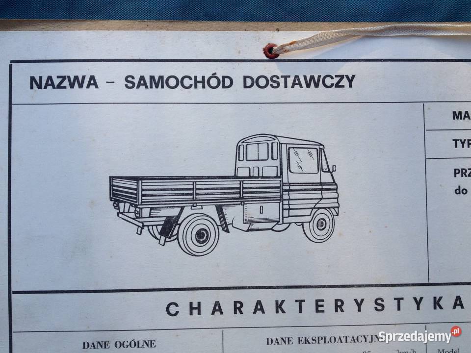 Żuk A09 tablica charakterystyka techniczna mazowieckie Warszawa