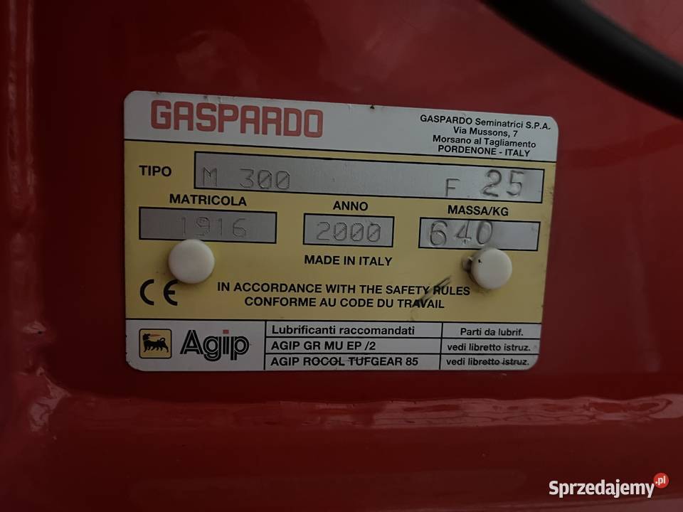 Agregat uprawowo siewny Agram gaspardo Radzyń Chełmiński