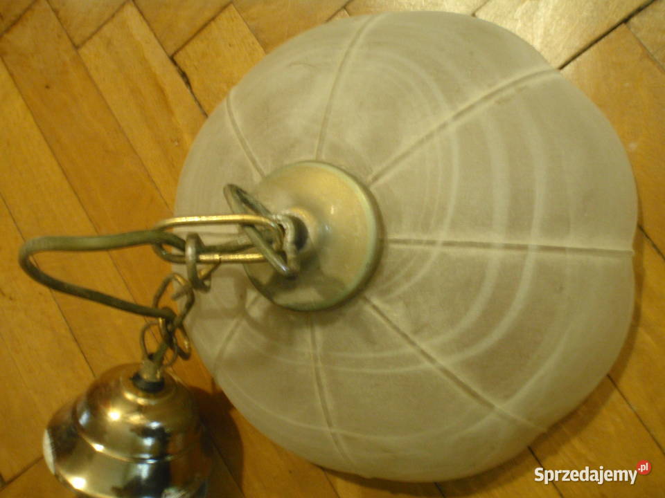 Stylizowana lampa wiszaca produkcja z czasow biały Kraków sprzedam