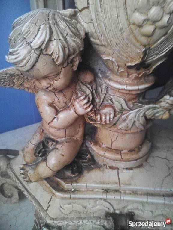 Lampka nocna antyk cudo powlekana alabastrem Warszawa