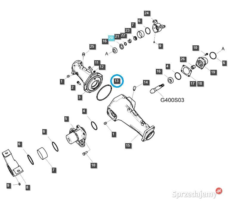 Oring S802180010 LS Tractor 40117253 Skrzynia biegów