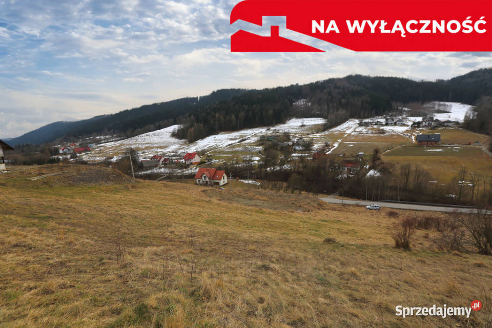 Przestronna działka budowlana w Młyńczyskach małopolskie Młyńczyska sprzedam